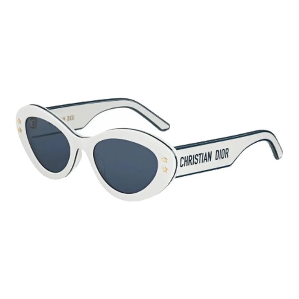 DIOR Acetate Cat Eye Sunglasses Unisex White