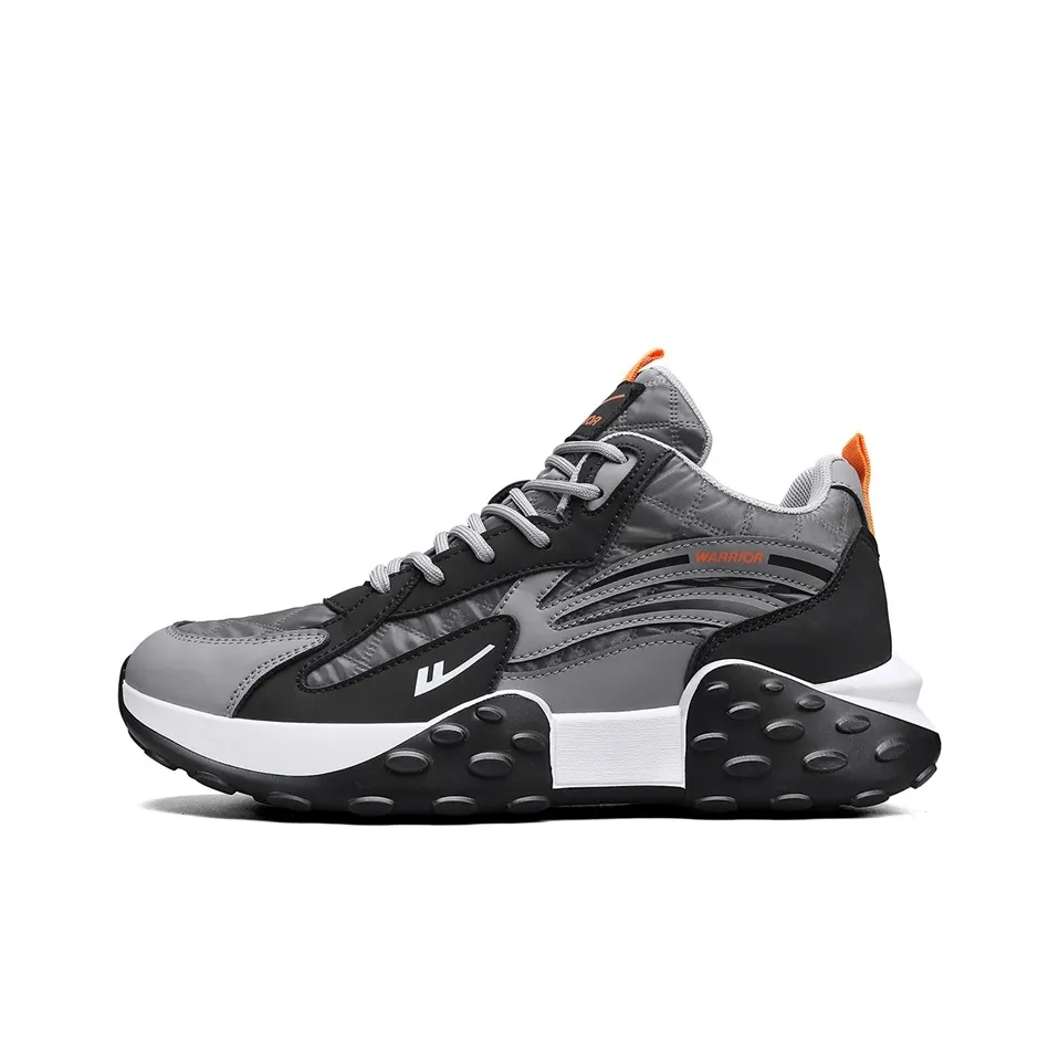 Warrior Slip-resistant Abrasion-resistant High Top Cushioned Men's Gray Black