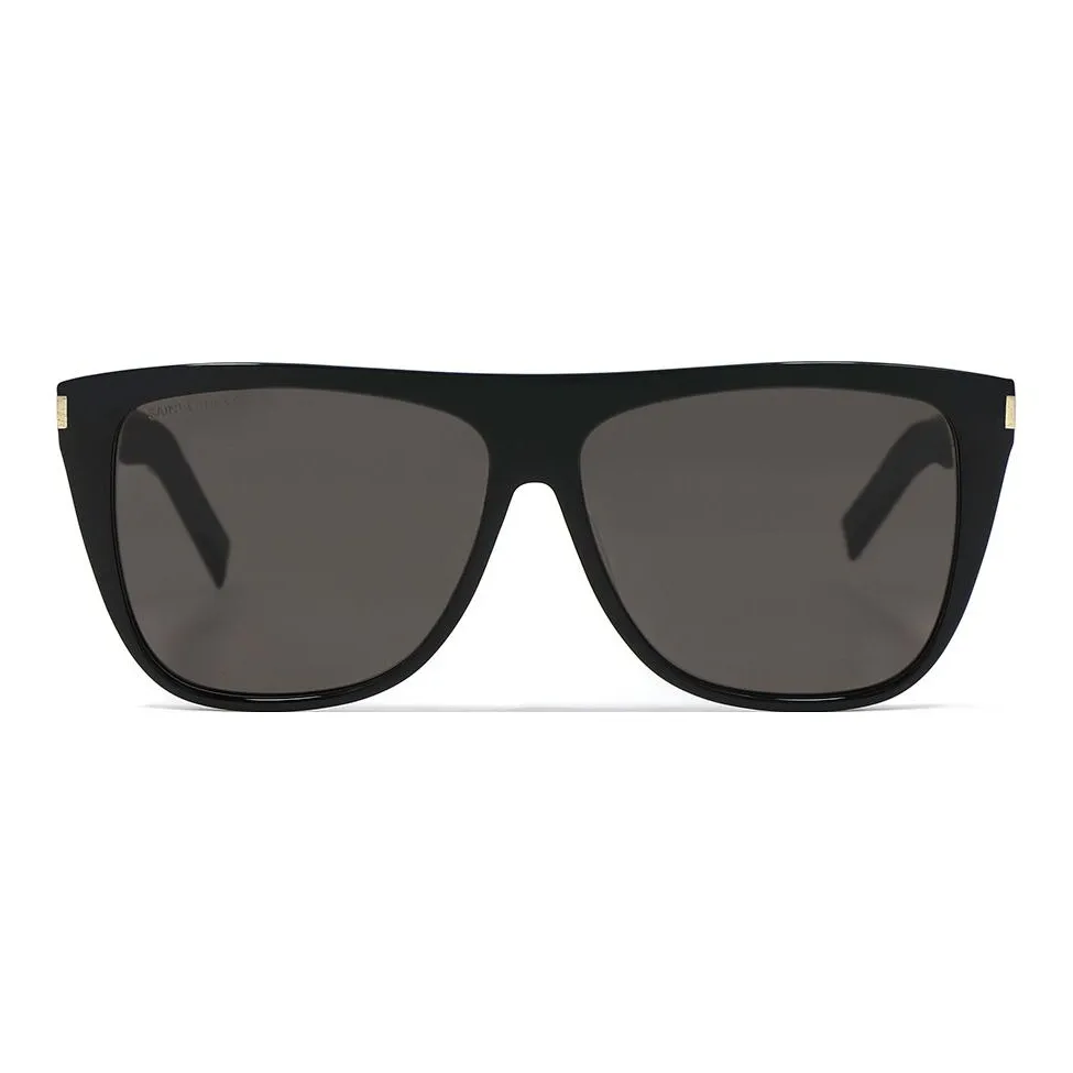 SAINT LAURENT Logo engraved Square frame Sunglasses
