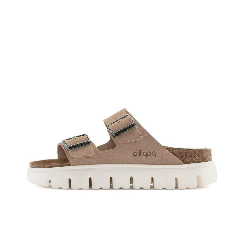 Birkenstock Arizona Chunky Suede Leather Warm Sand Narrow Fit Women's
