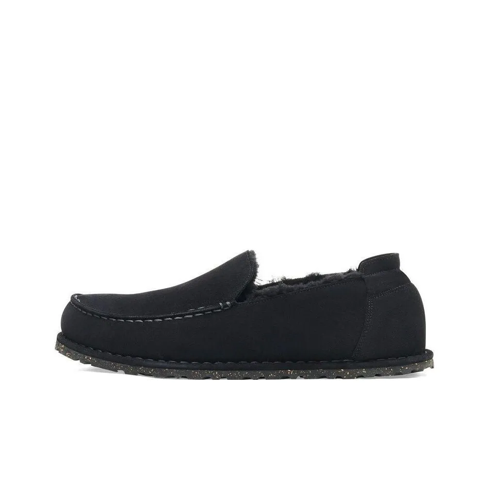 Birkenstock Casual Leather Shoes Unisex Black Narrow
