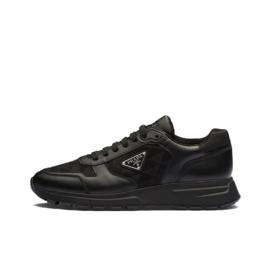 PRADA Leather And Re-Nylon 'Black'