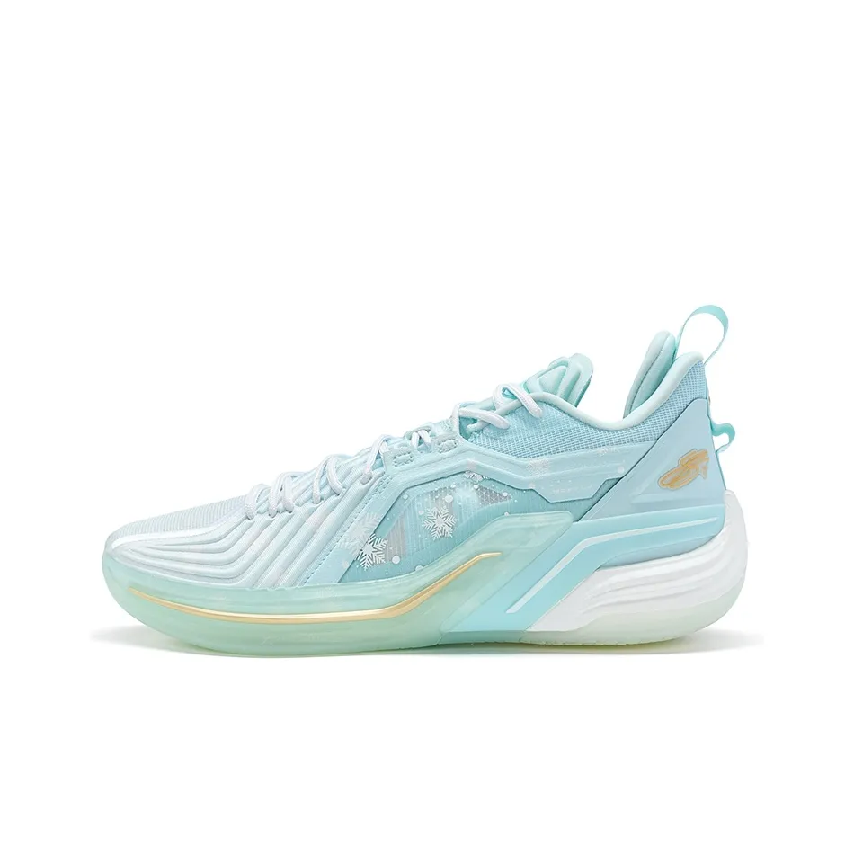XTEP Jeremy Lin Three Generations Basketball Shoes Men's Low top Foam Blue 2/New White