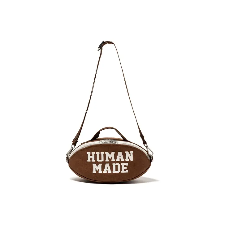 HUMAN MADE Cotton Crossbody Bag Shoulder Bag Unisex Brown