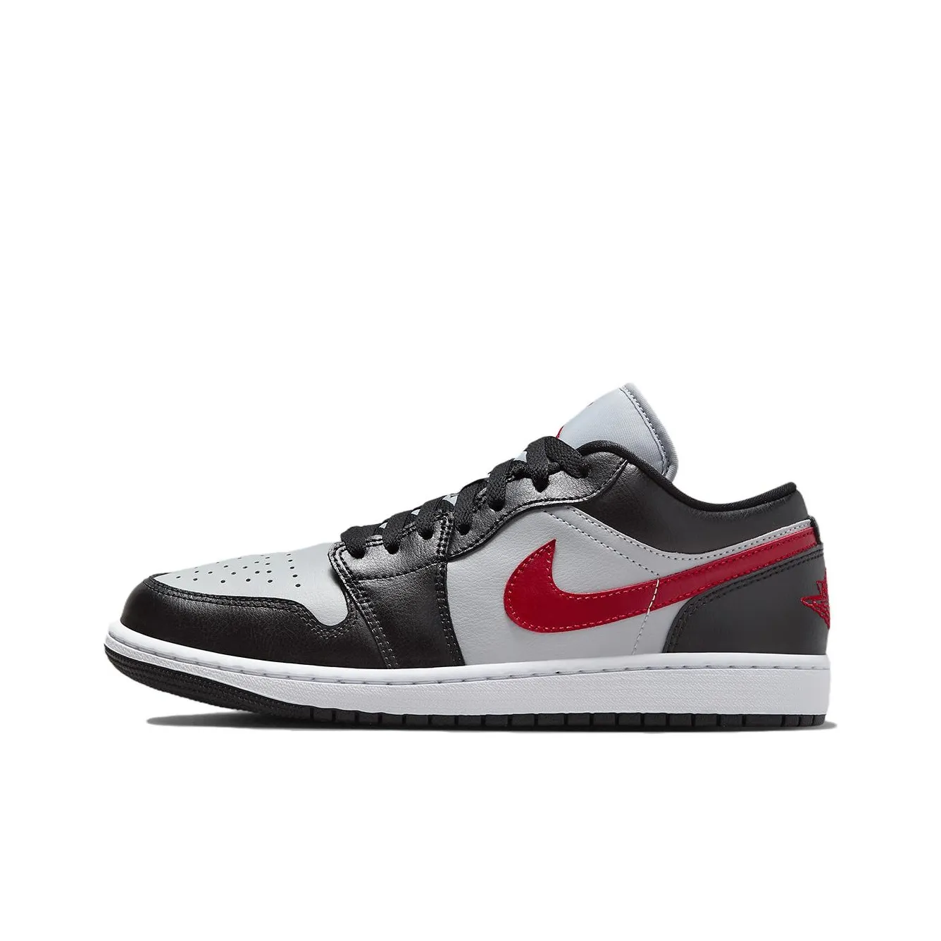 Jordan 1 Low Wolf Grey Gym Red Women's