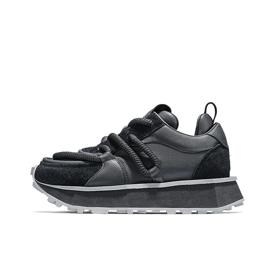 SALAXI Low Top Casual Shoes Unisex Black