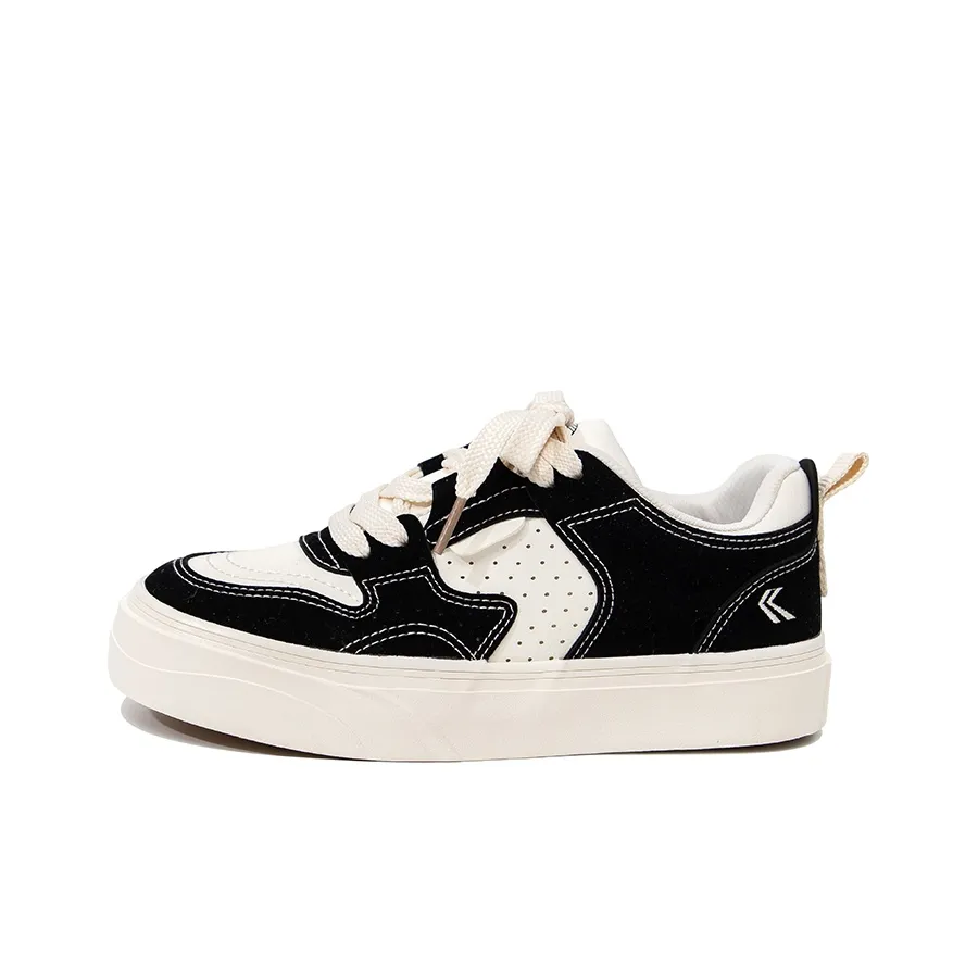 Feiyue Low Top Skateboard Shoes Women's Black Rice