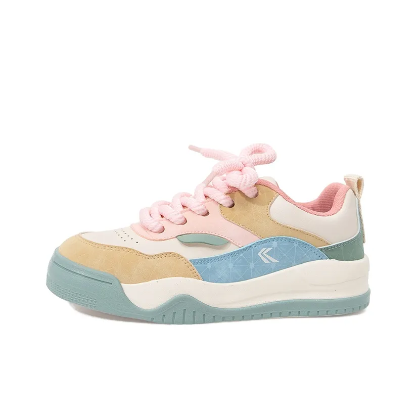 Feiyue Low Top Skateboard Shoes Women's Yellow Pink