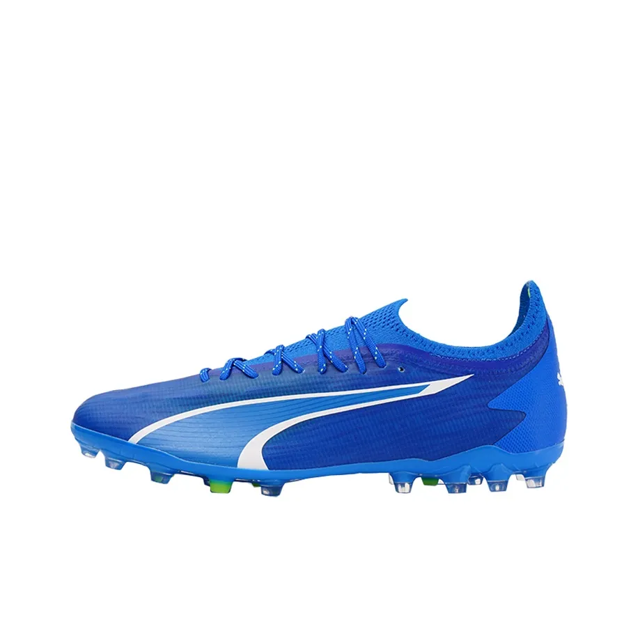 PUMA Ultra Ultimate MG MULTI Ground Искусственный Шипы Устойчивые к Износу Футбольные бутсы Мужские Синие Белые