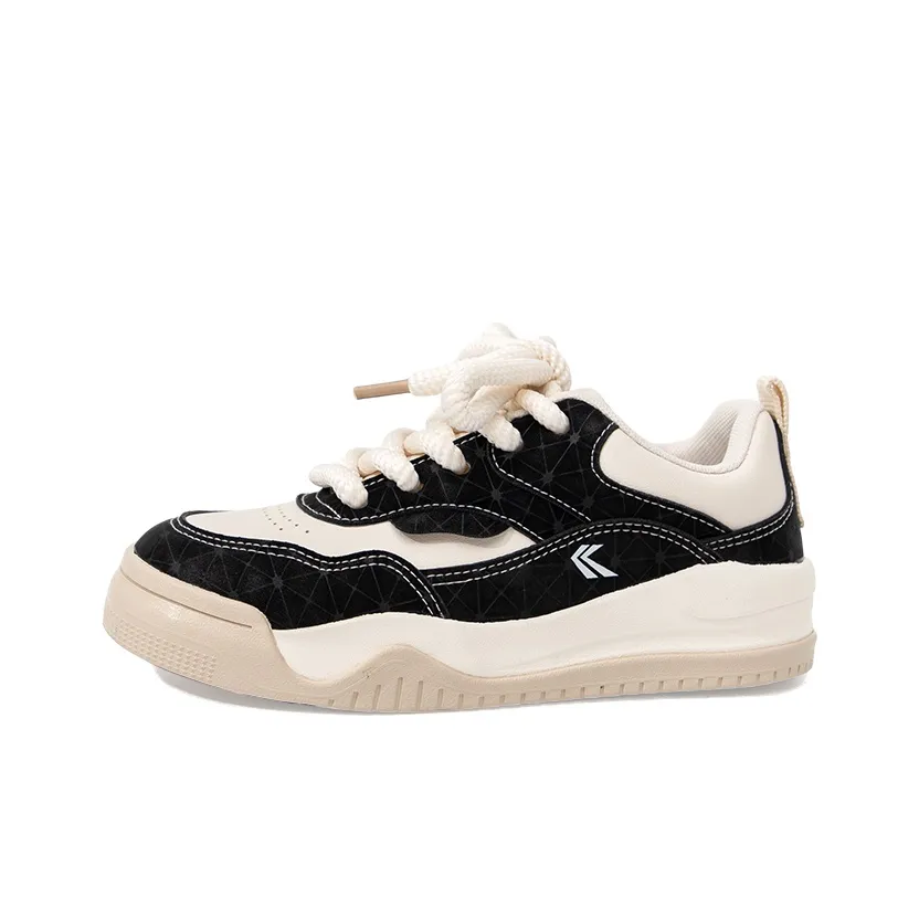 Feiyue Low Top Скейтборд Кроссовки Женские Черный Бежевый