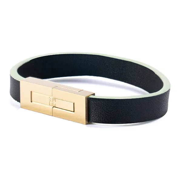 FEIBRAND Телячья кожа Ароматизированное Эфирное масло Нержавеющая сталь Интерфейс IS A Магнит Наручные повязки Унисекс