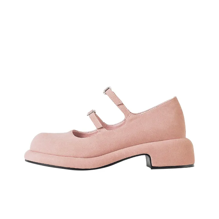 Wonderful Couple Грубый каблук Туфли Мэри Джейн 4CM Женские