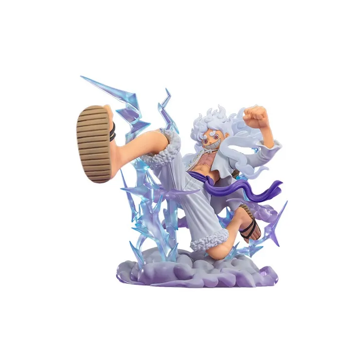 BANDAI FiguartsZero FZ One Piece, Five Level Luffy Giant, Sun God Nika Scale Figures