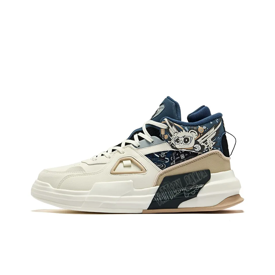 Erke Battery Panda Скейтборд Кроссовки Высокие Мужские