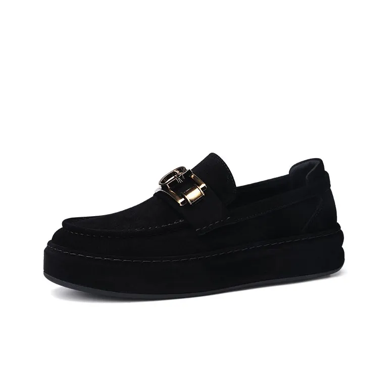 U7 Wear-Resistant Cushioning Height Increasing Low-Top Casual Shoes Men's Black