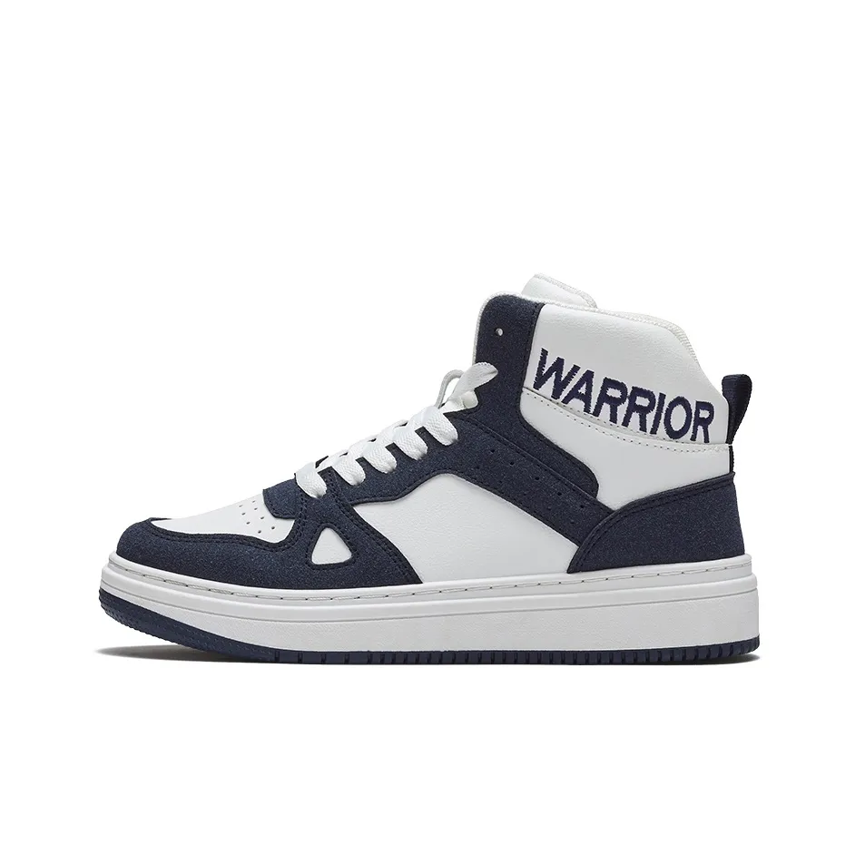 Warrior High Топ Скейтборд Кроссовки Унисекс Белый Синий