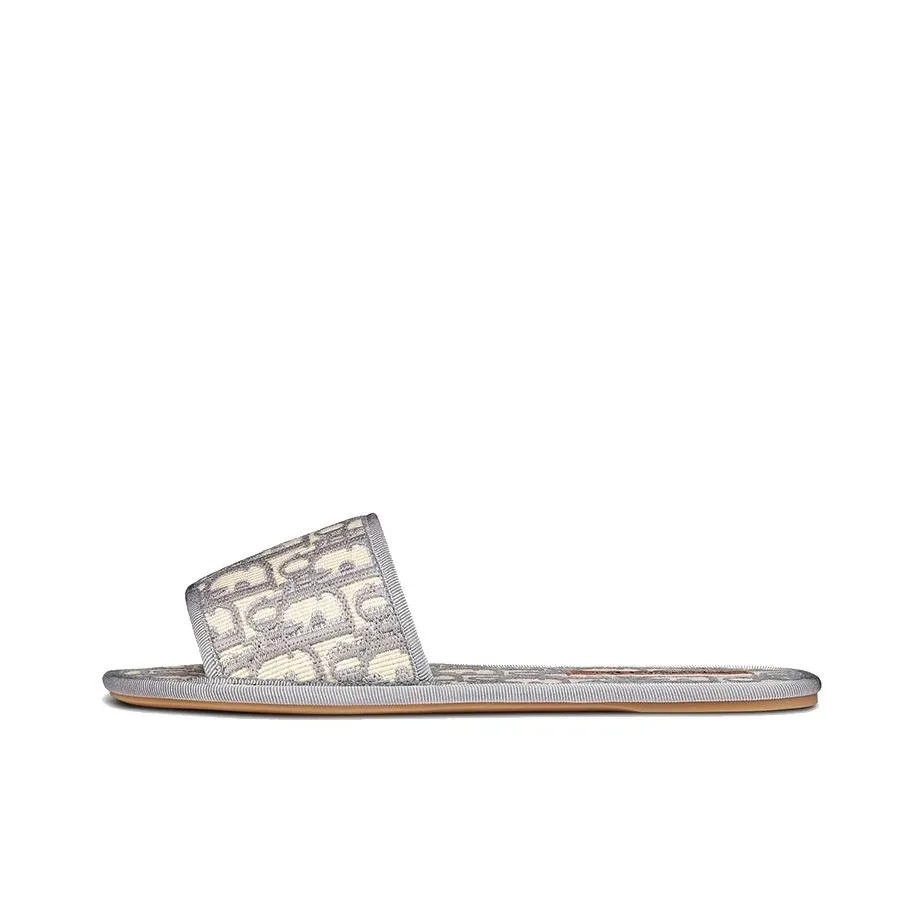 DIOR Chez Moi Slide Slippers Women's Gray
