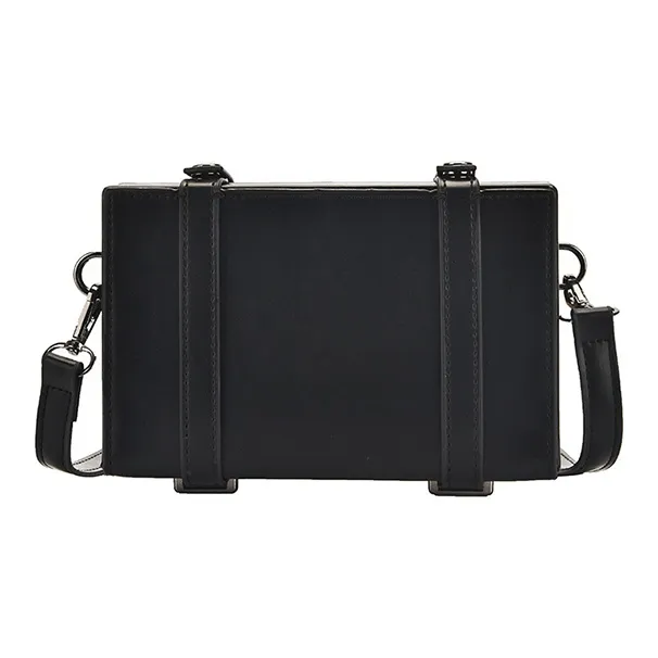 HAWA PU Box Bag Shoulder Bag Crossbody Bag Unisex Black/Brown