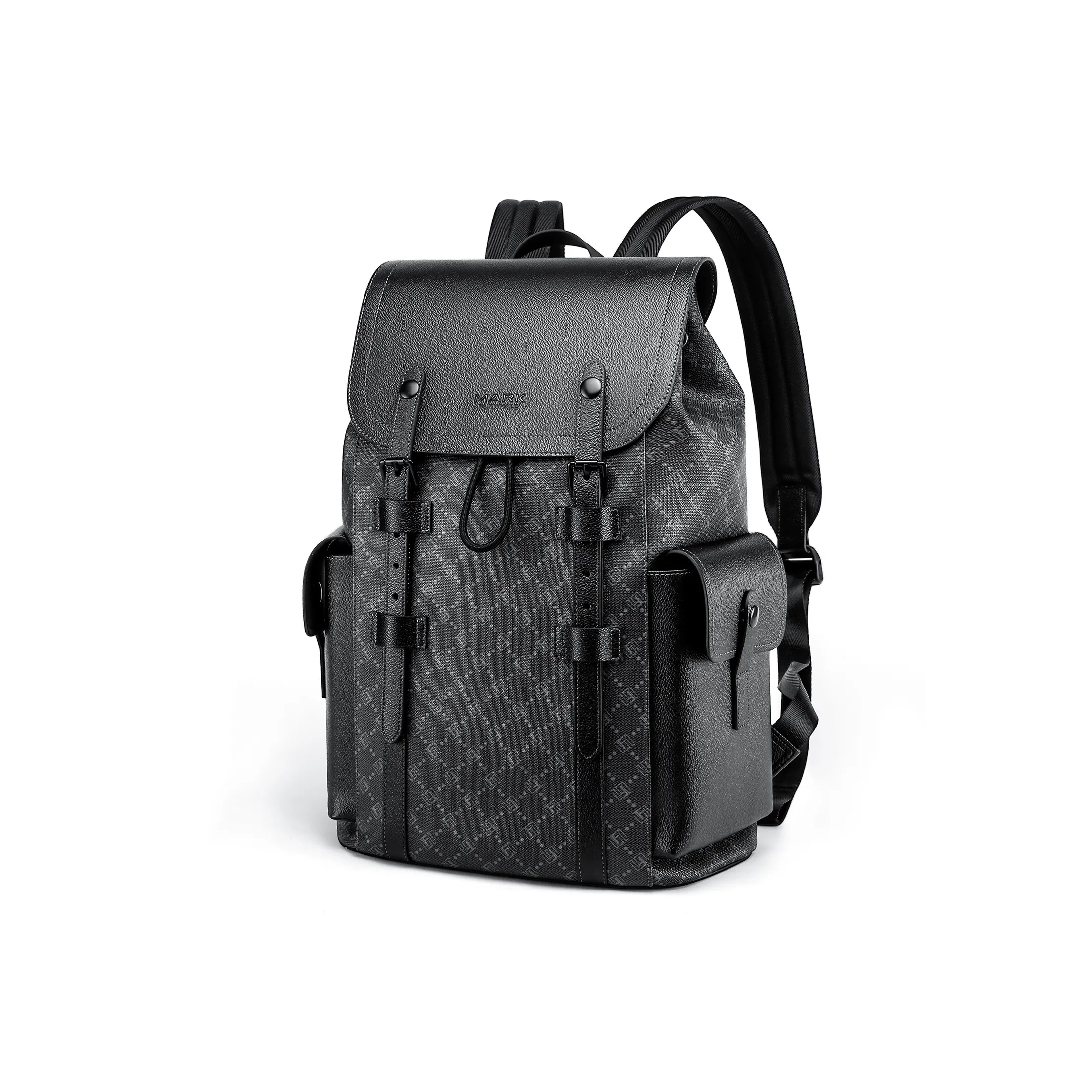 FAIRWHALE PVC Backpack Laptop Bag Regular Unisex Lead Coffee/Coffee