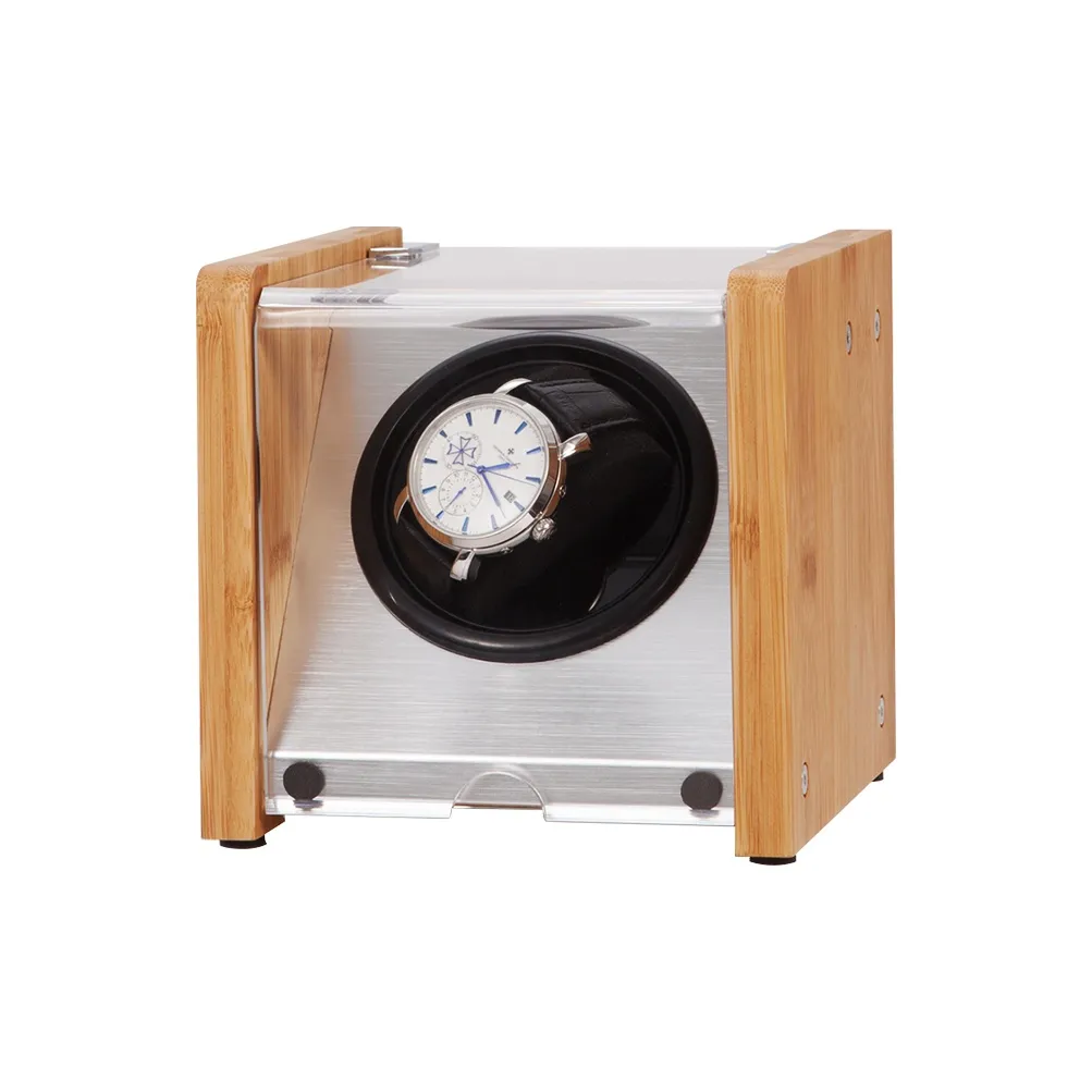 MILANQIAN M&Q Watch Winder Bamboo Wood Color Unisex