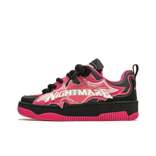 Youthloser Кроссовки для скейтбординга Low Top Черно-розовые Унисекс