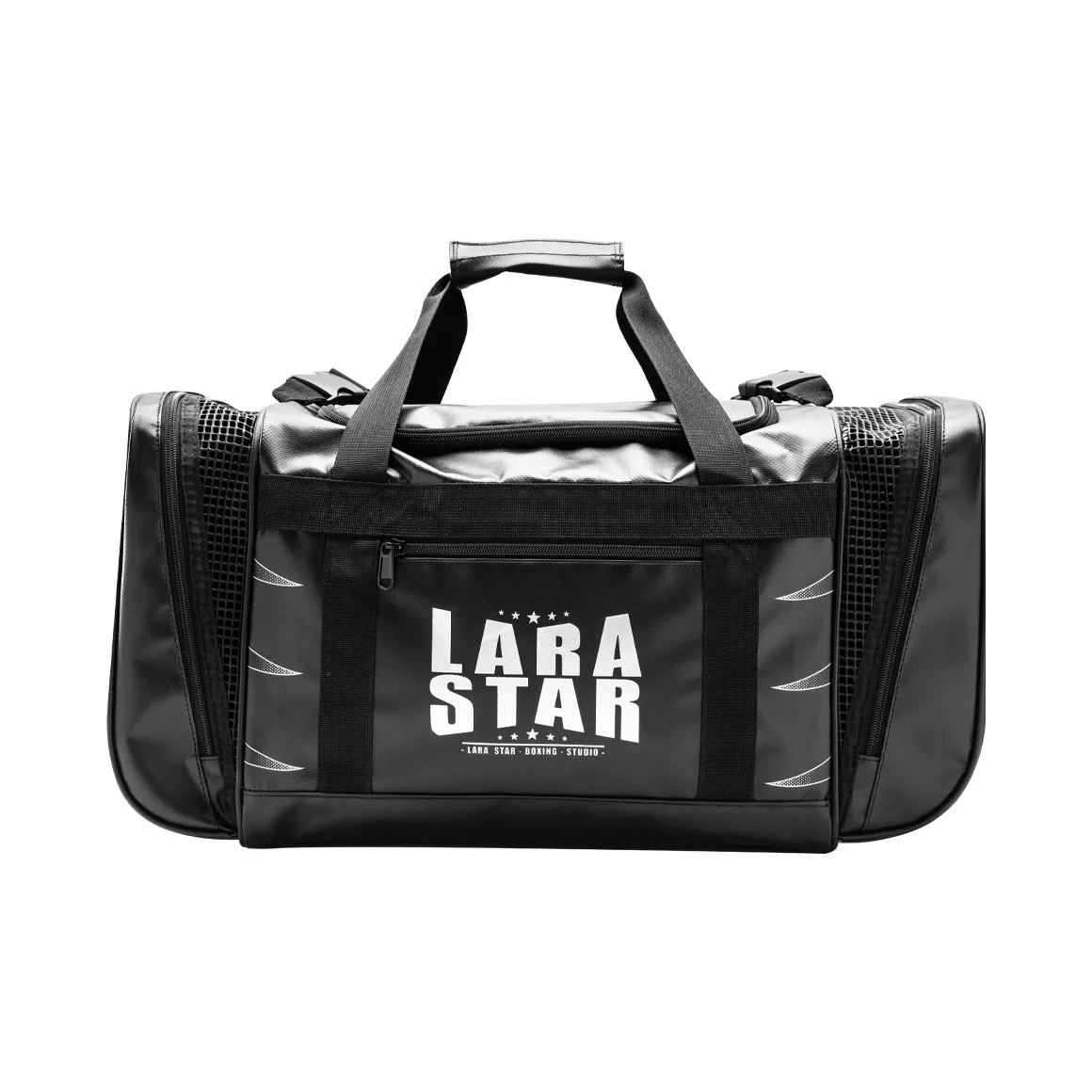 LARA STAR Ткань Оборудование Сумка Боксерская сумка Сумка для средств защиты Сумка для спортзала Большая унисекс Черный