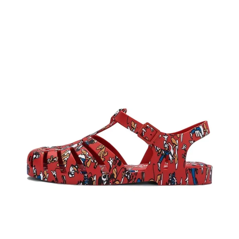 Сандалии Melissa в римском стиле Женские Камуфляжный красный
