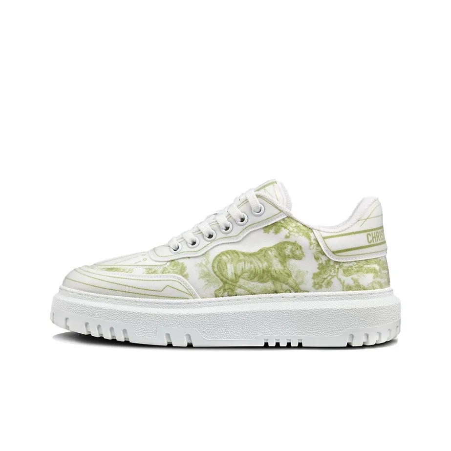 DIOR Addict Low Top Stylish Skateboarding Shoes Women's Yellow