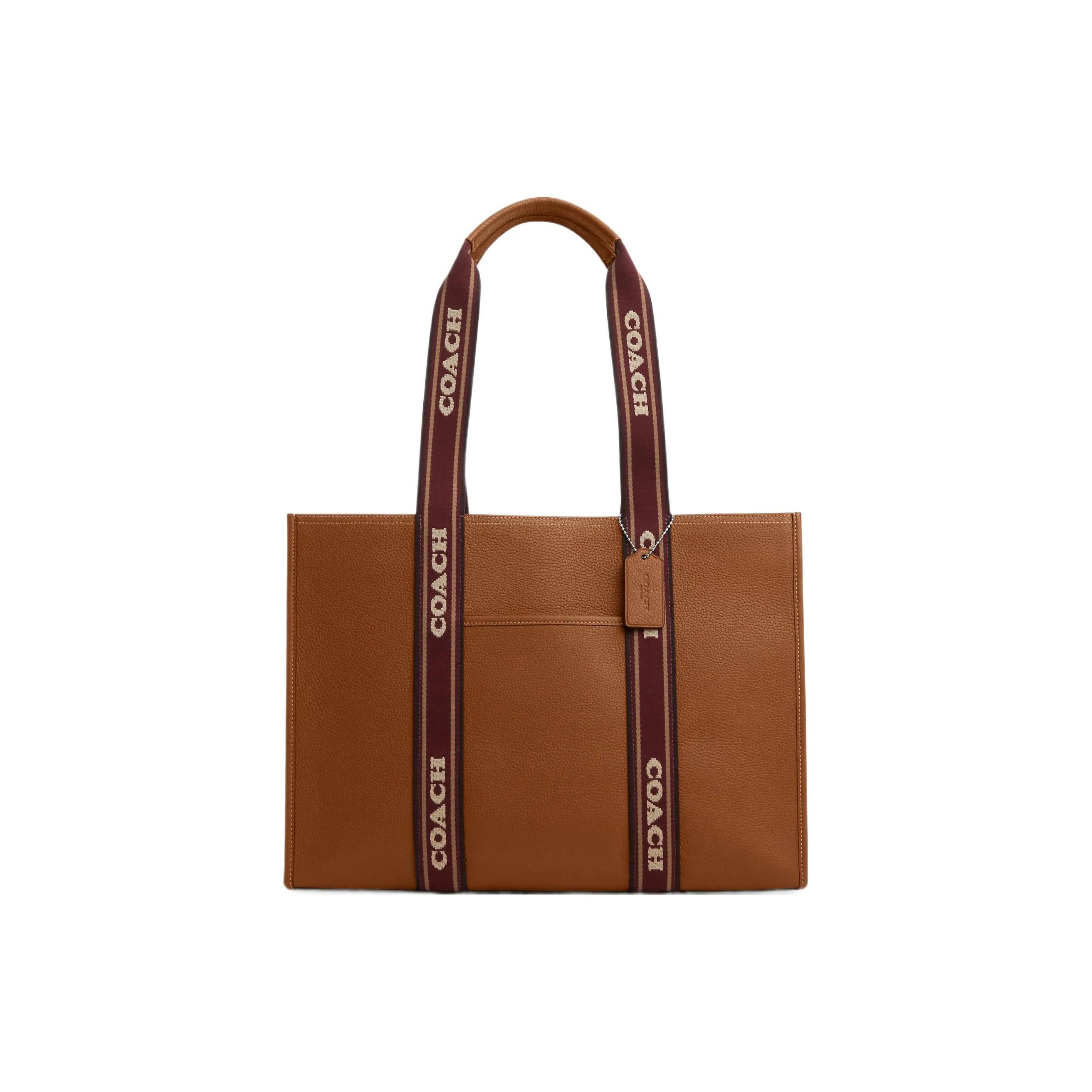 COACH Коровья кожа Тоут Сумка Сумка для покупок Сумка на одно плечо Большая женская Медная монета Цвет