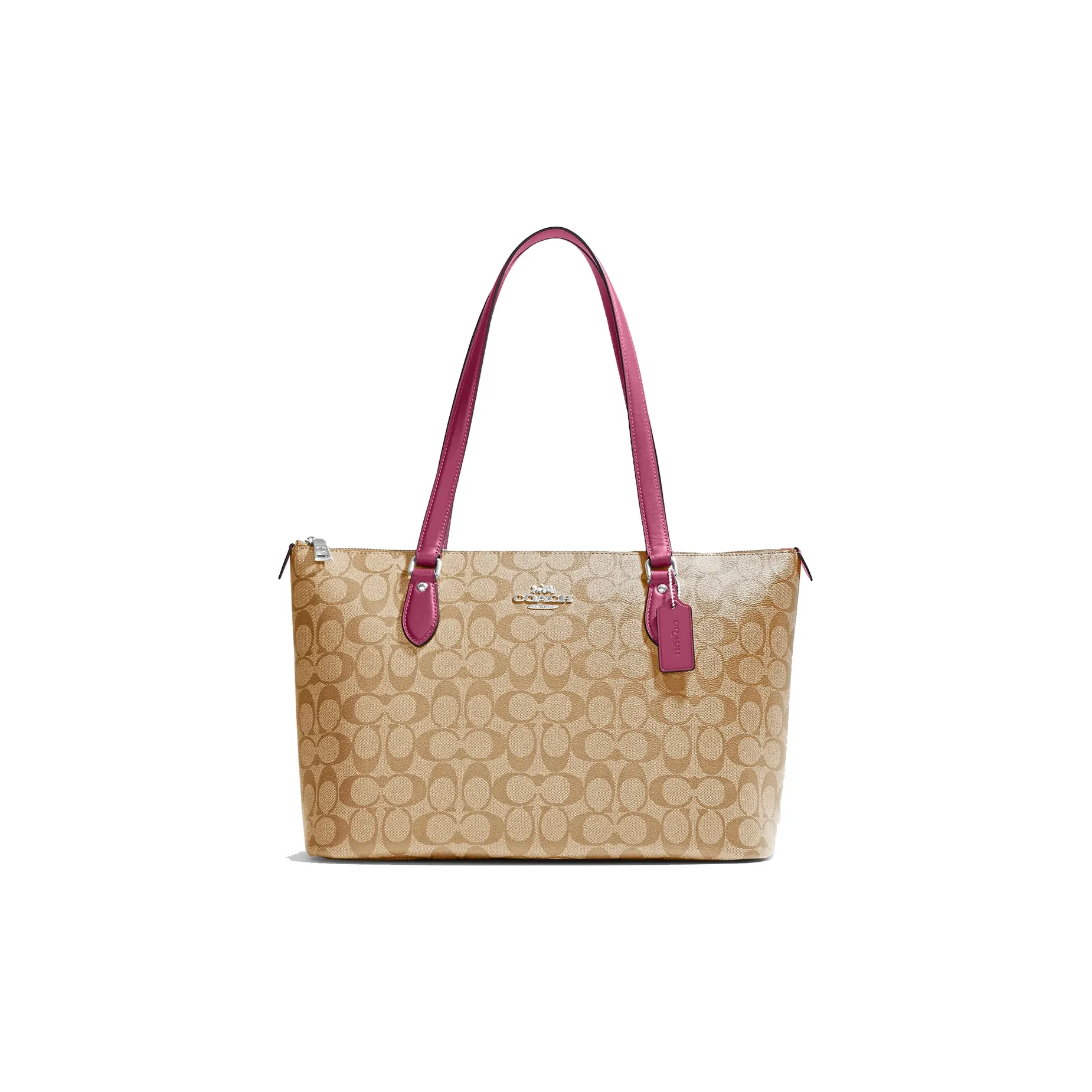 COACH Gallery Холст и Кожа Тоут Сумка Сумка для покупок Сумка Сумка через плечо Женская Хаки