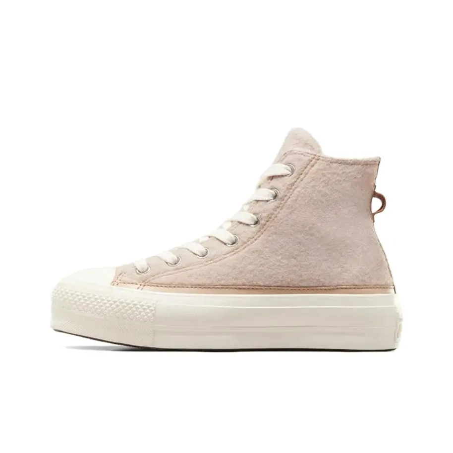 Конверс All Star Lift Устойчивые к истиранию покрытие Высокие кеды Женские Розовые