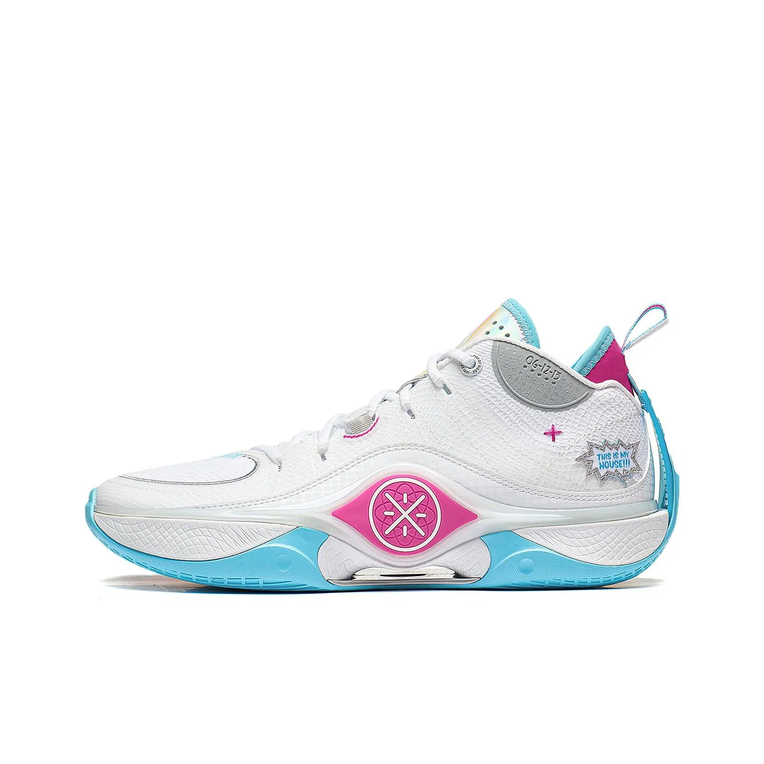 Baldinini laser-cut embellished low-top sneakers Rosa