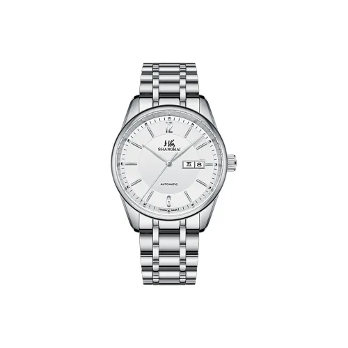Шанхай Автоматический Механический Movement Мужские Часы 40mm*40mm*12mm Белый