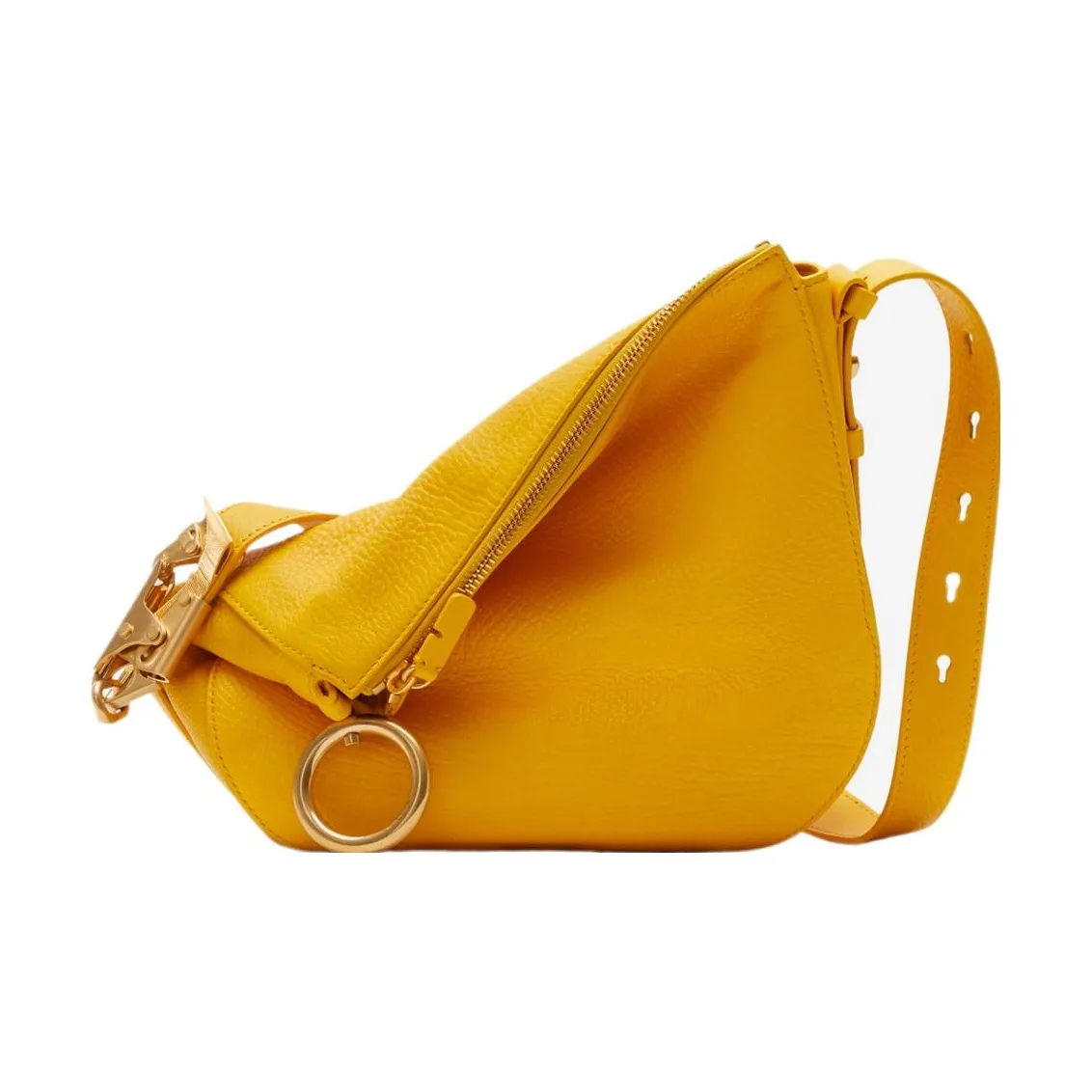 Burberry Calfskin Handbag, Shoulder Bag Women's Don't Touch Me Yellow