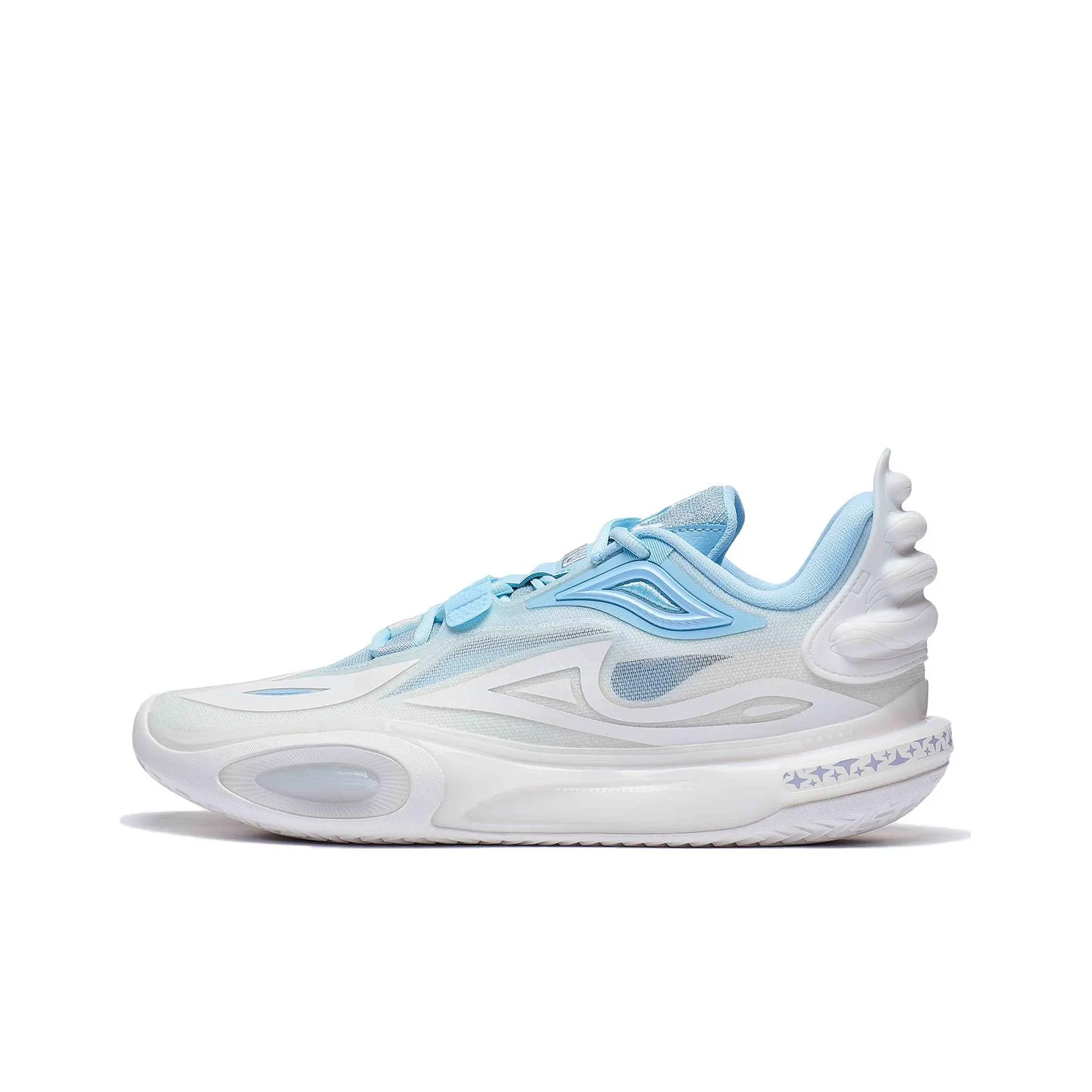 LiNing Wade All City 11 V2 Cushioning, Wear Resistant Low Top Basketball Shoes Men's Mist White