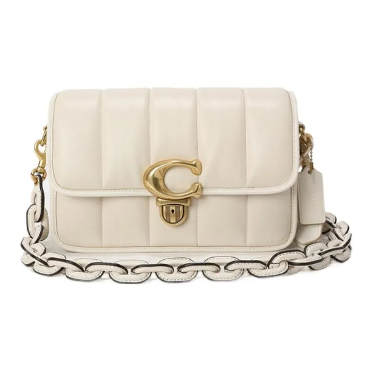 COACH Studio Напп Кожа Сумка через плечо Средняя Женская Мел Белый