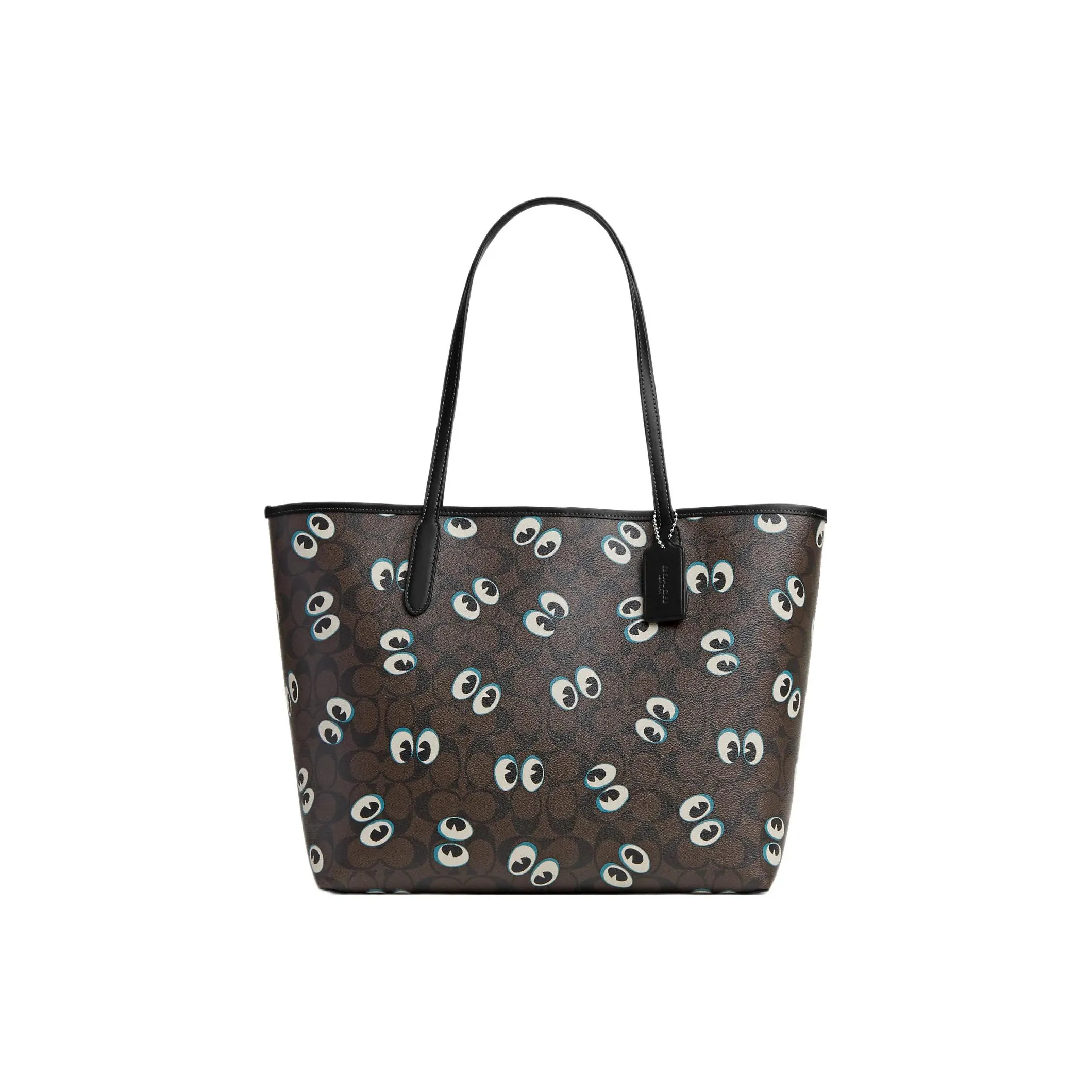 COACH City Canvas с кожаными вставками сумка-тоут сумка для покупок сумка большая женская