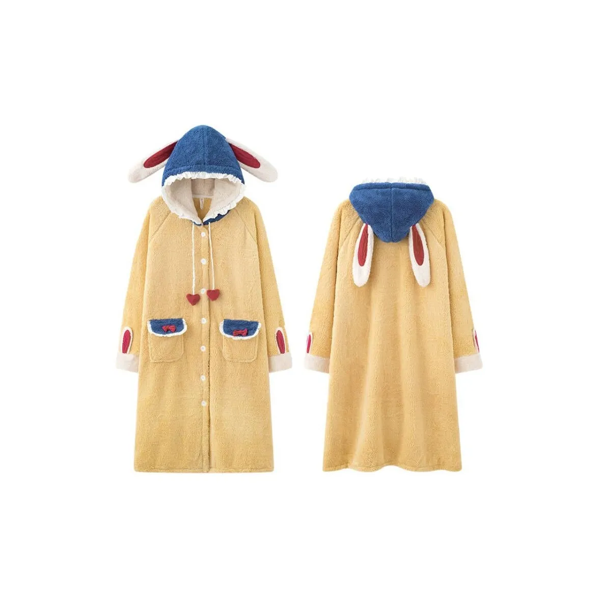 MIOJUER Sleep Халат Осенний и Зимний Женский Желтый