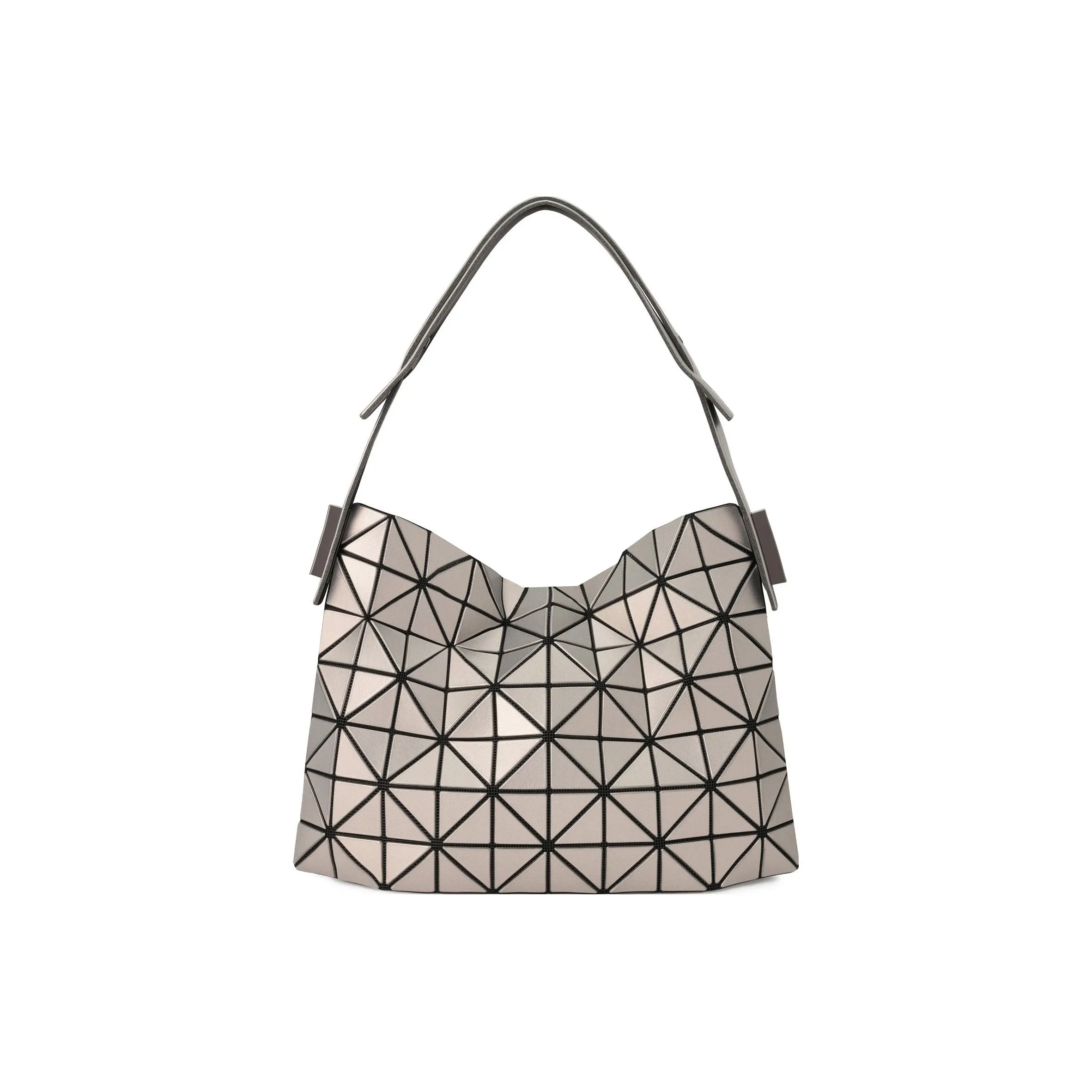 ISSEY MIYAKE Polyvinyl Chloride Resin Tote Bag, Shopping Bag, Handbag, Shoulder Bag Women's Metallic