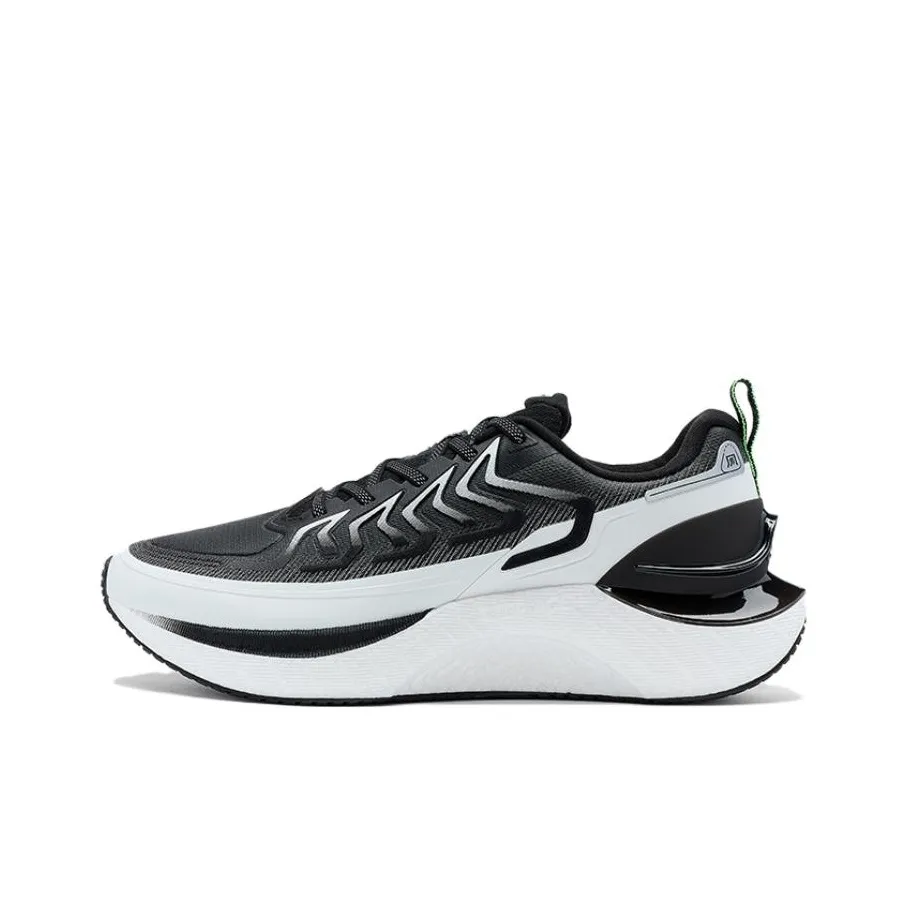 XTEP Wind And Fire 27 Generations Cushioning Wear Resistant Low Top Running Shoes Men's Black Sail White