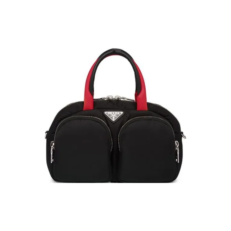 PRADA Nylon Handbag Women's Black