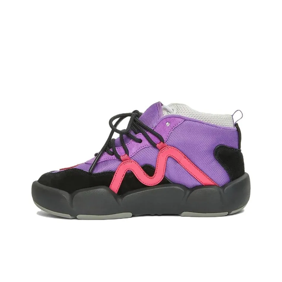 Off Белый Высокий Топ Повседневная Обувь Женская Фиолетовая Черная