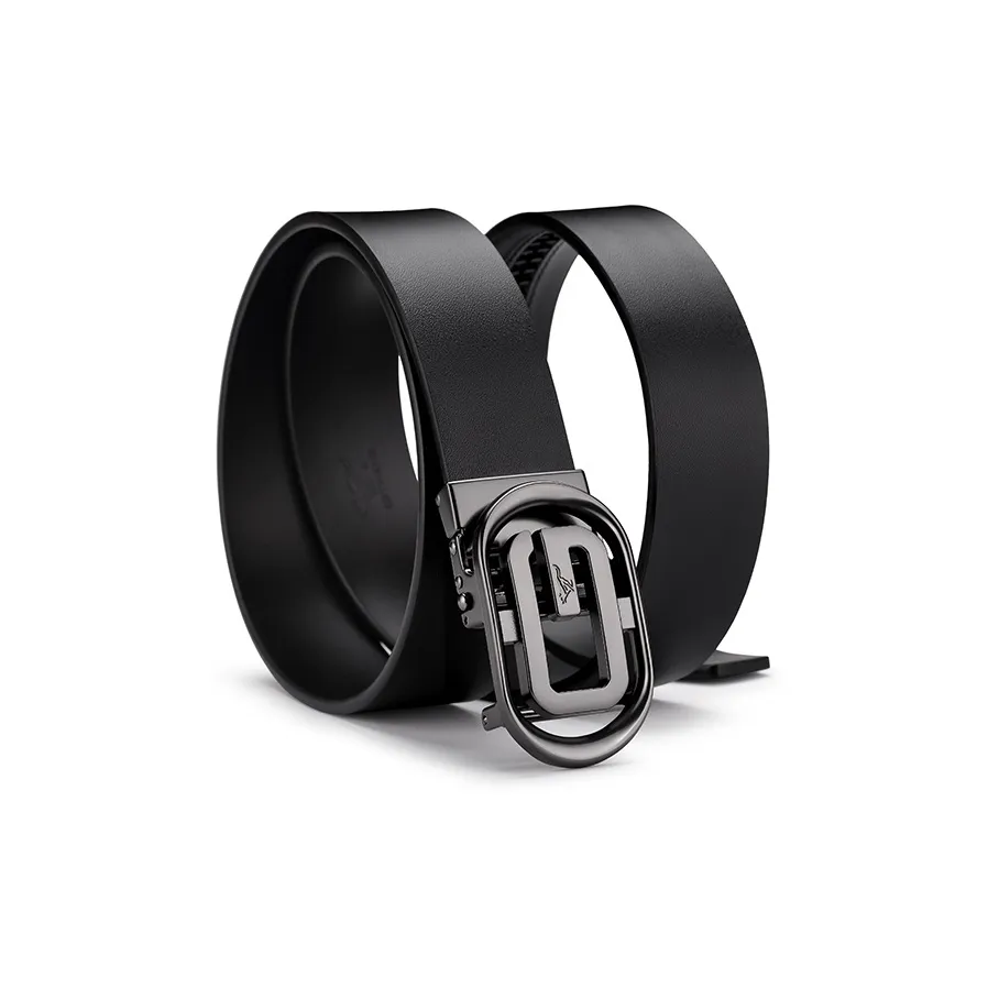 SEPTWOLVES Automatic Buckle Casual Cow Leather Leather Belts Men's Width 3.5CM