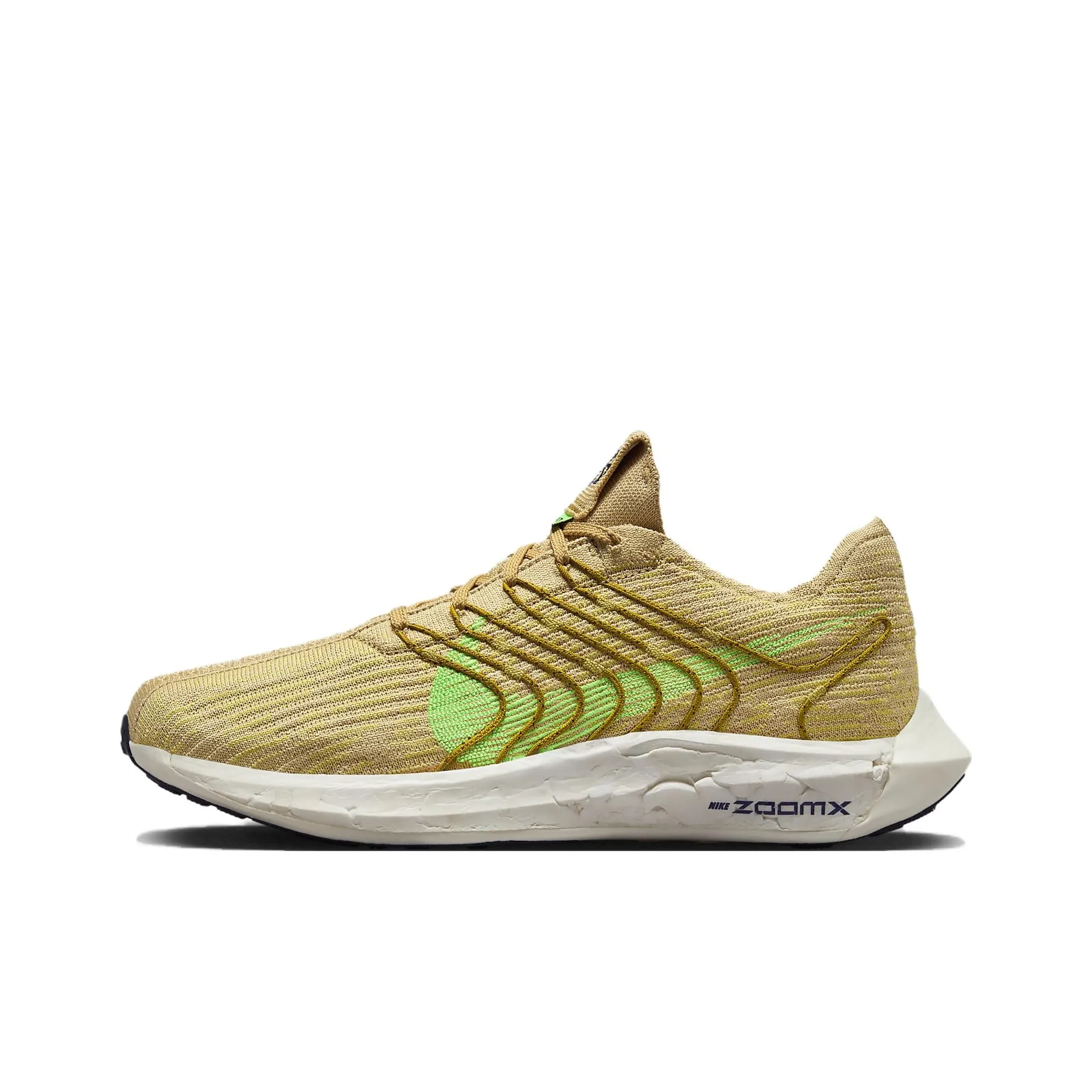 Nike Pegasus Turbo Next Nature Road Running Shoes 'Sesame Buff Gold Bronzine Lime Blast'