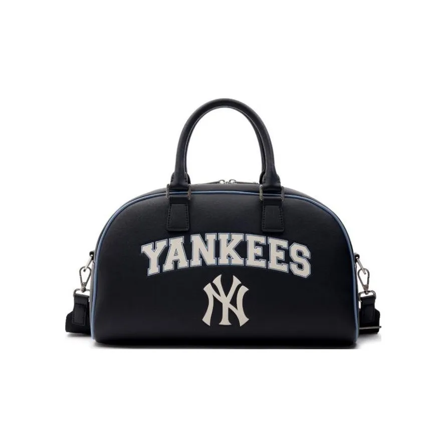 Mlb Base Logo Искусственная кожа Bowling Сумка через плечо Одно плечо Спортивная сумка Сумка для тренажерного зала Путешественная сумка Сумка для плавания Большая Унисекс Черная