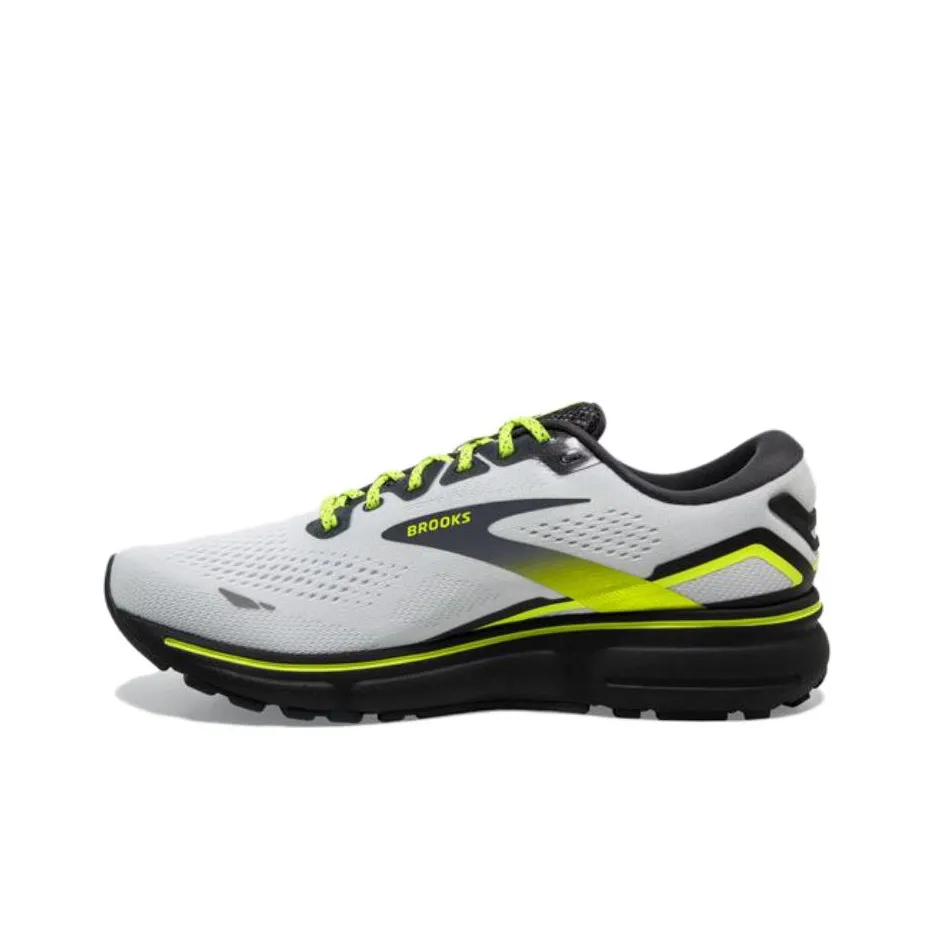 Brooks Ghost 15 Running Shoes Men's Low top Gray Yellow