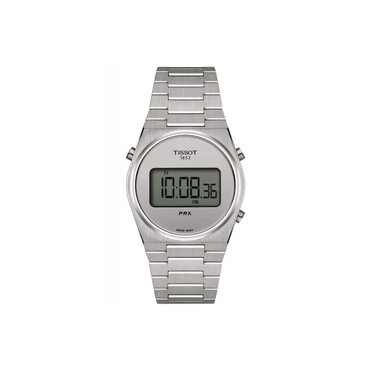Tissot Quartz Movement Унисекс PRX Super Player Series Часы 35 мм Серебряные
