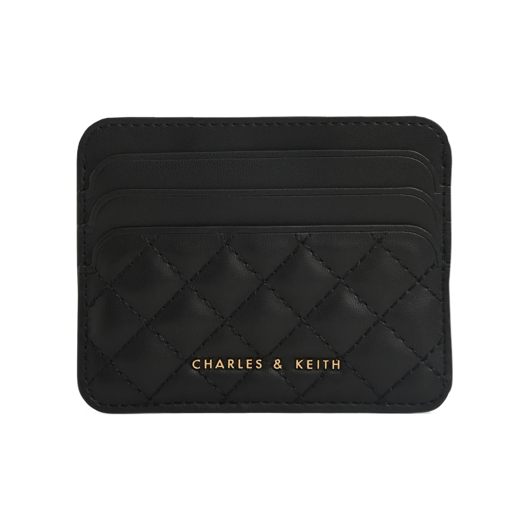 CHARLES KEITH Ткань Картхолдер Мини Женский Черный Кремовый Молочный Белый Песочный