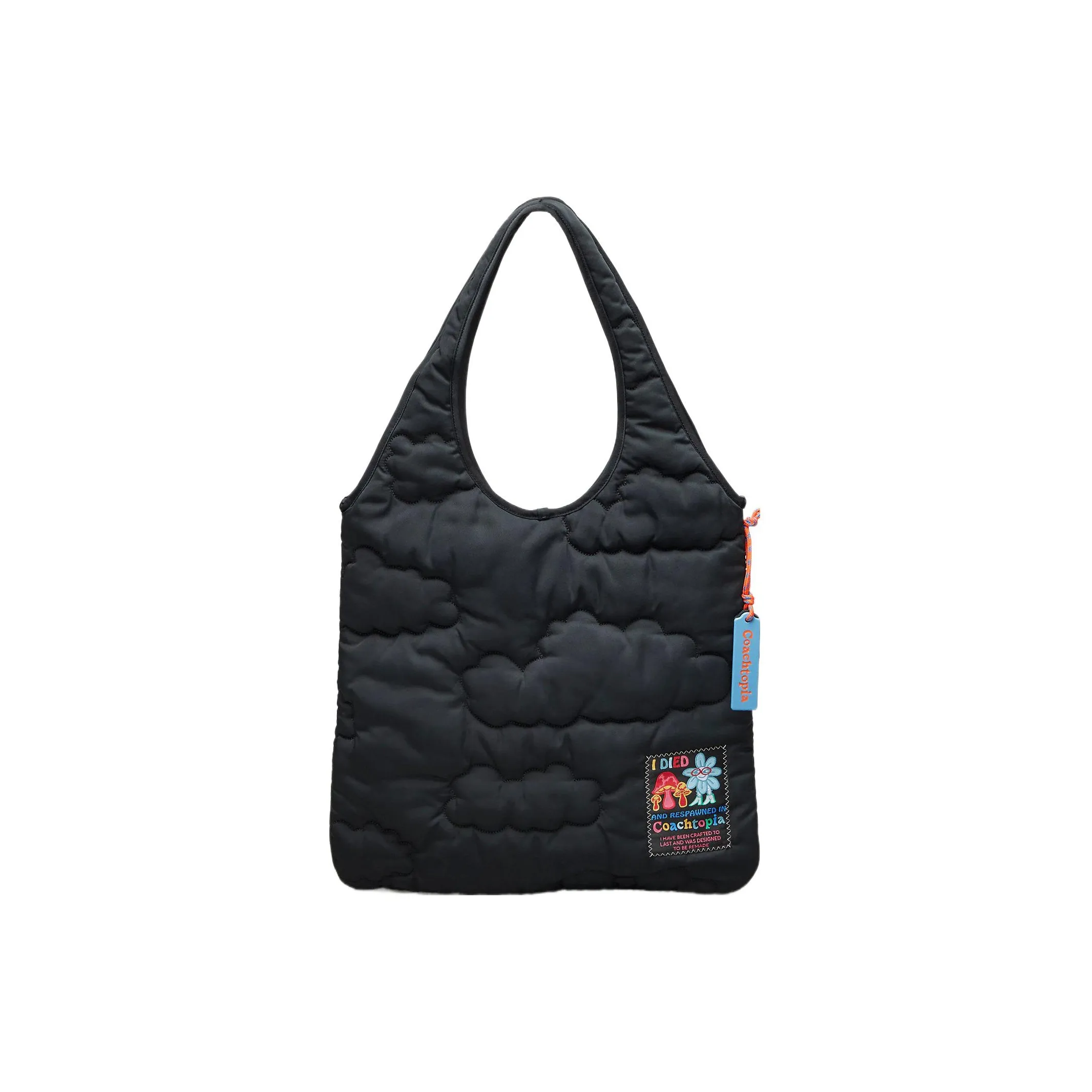 Coachtopia Recycled Polyester Tote Bag, Shopping Bag, Handbag Tubas Women's Black