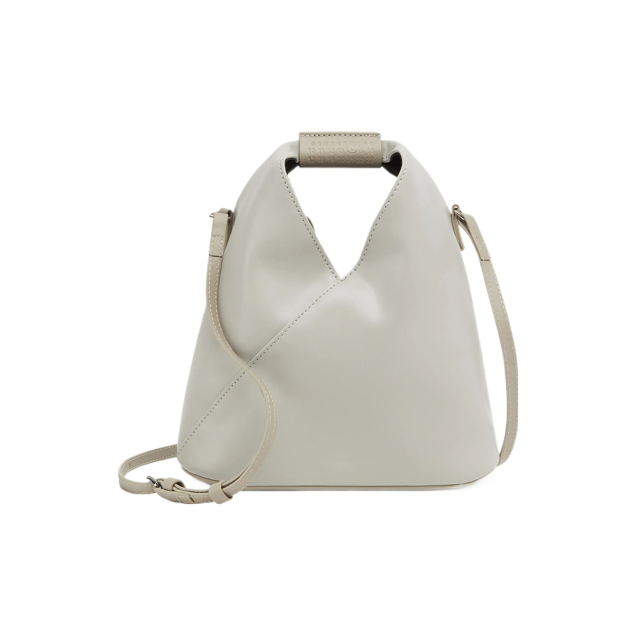 MM6 Maison Margiela Cowhide With Polyester And Polyurethane Shoulder Bag Crossbody Bag Women's Light Gray